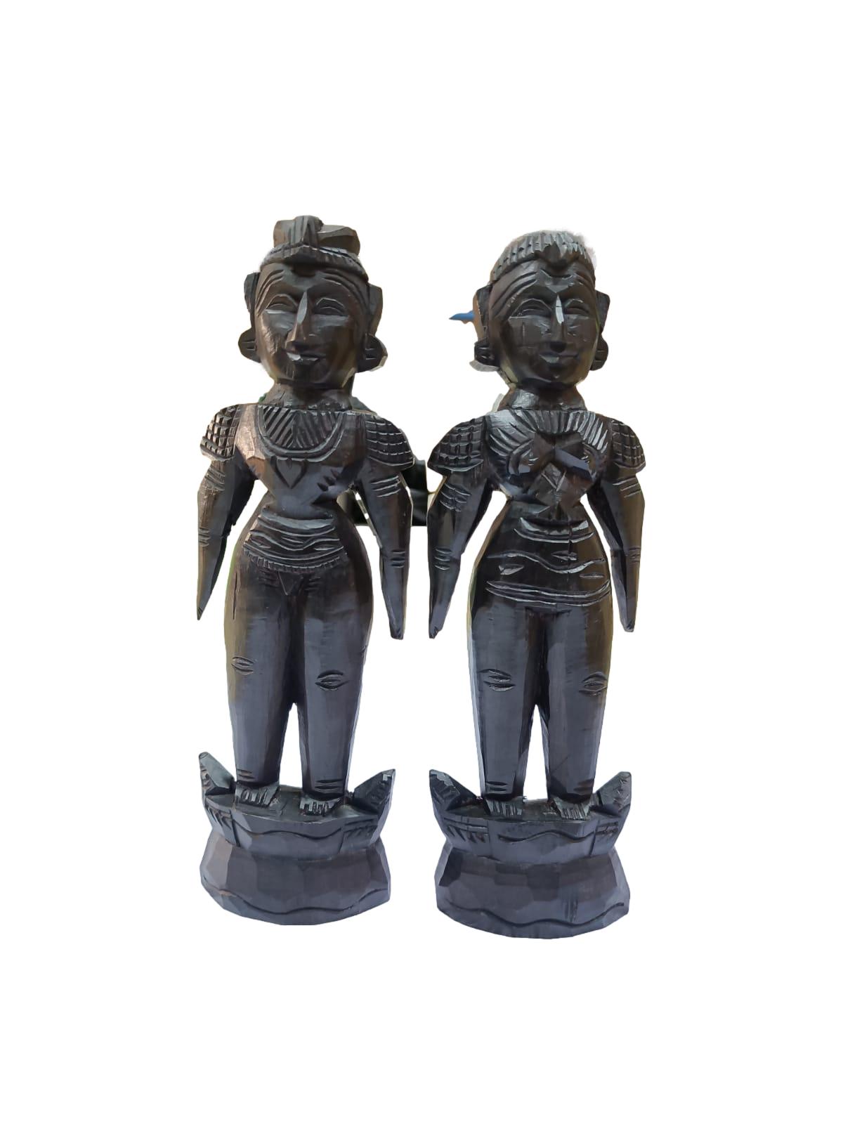 Marapachi Wooden Male and Female Pair Dolls