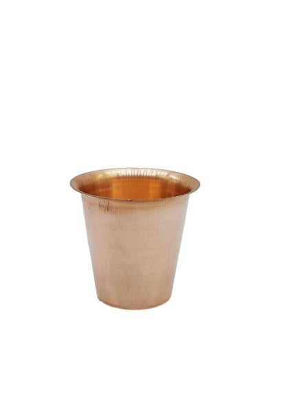 Vadakalai Tiruman Copper Tumbler - 2.5 Inches