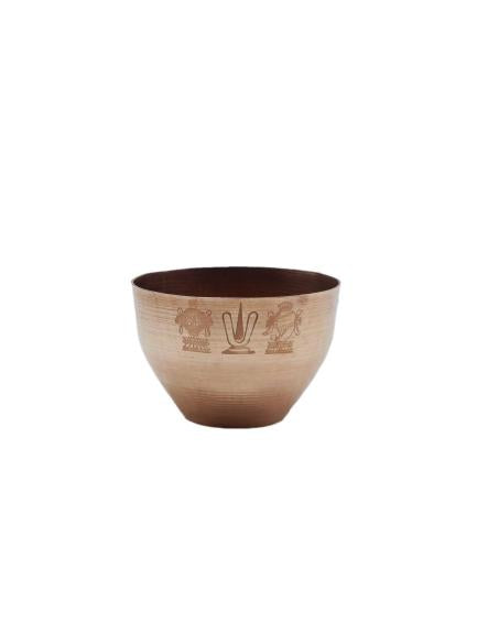 Vadakalai Tiruman Copper Small Vattil  - 2.5 Inches