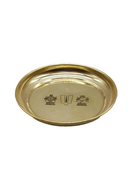 Brass Thenkalai Tiruman Pooja Plate 4inch