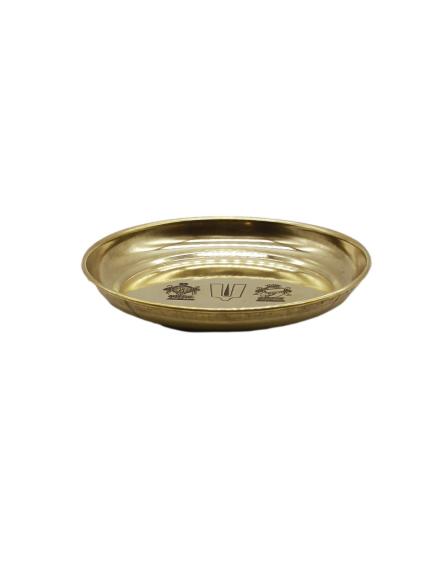 Brass Thenkalai Tiruman Pooja Plate 4inch