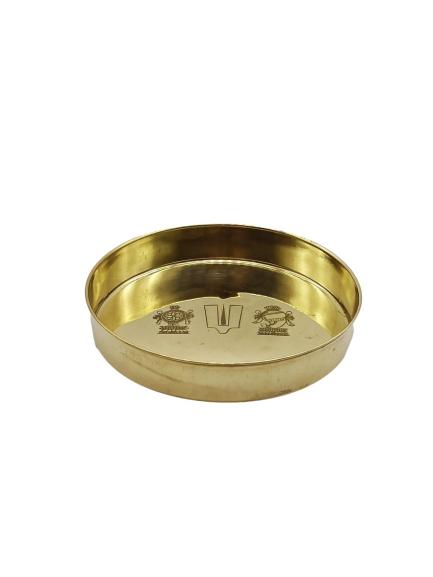 Brass Round Plate Thenkalai Tiruman