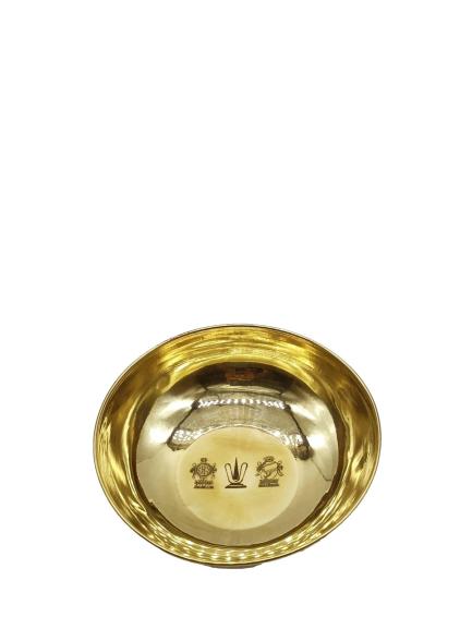 Round Brass Bowl Vadakalai Tiruman