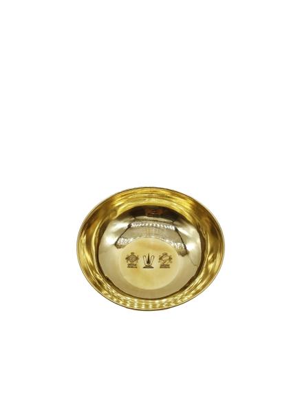 Round Brass Bowl Vadakalai Tiruman
