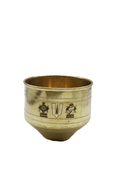 Brass Vattil Vadakalai Tiruman 4 inch