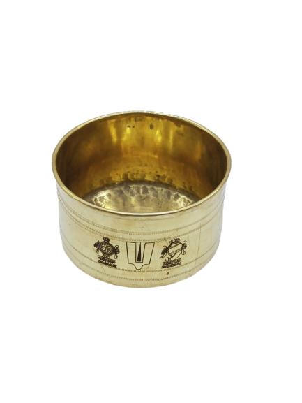Brass Vattil Vadakalai Tiruman 4 inch