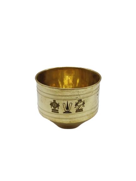 Brass Vattil Vadakalai Tiruman 4 inch