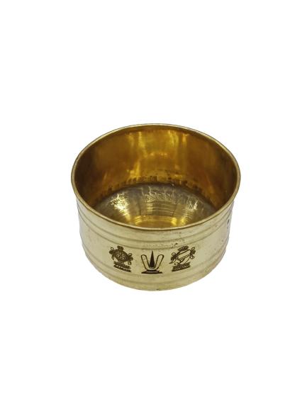 Brass Vattil Vadakalai Tiruman 4 inch