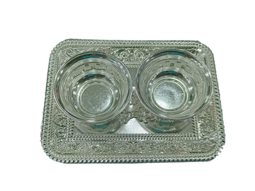 Silver Kumkum Plate Rectangle
