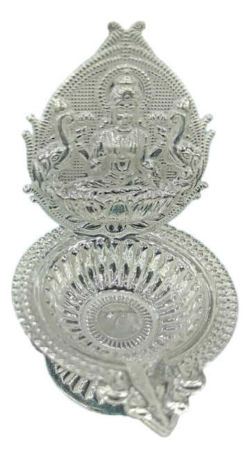 Pure Silver Gajalakshmi Deepam