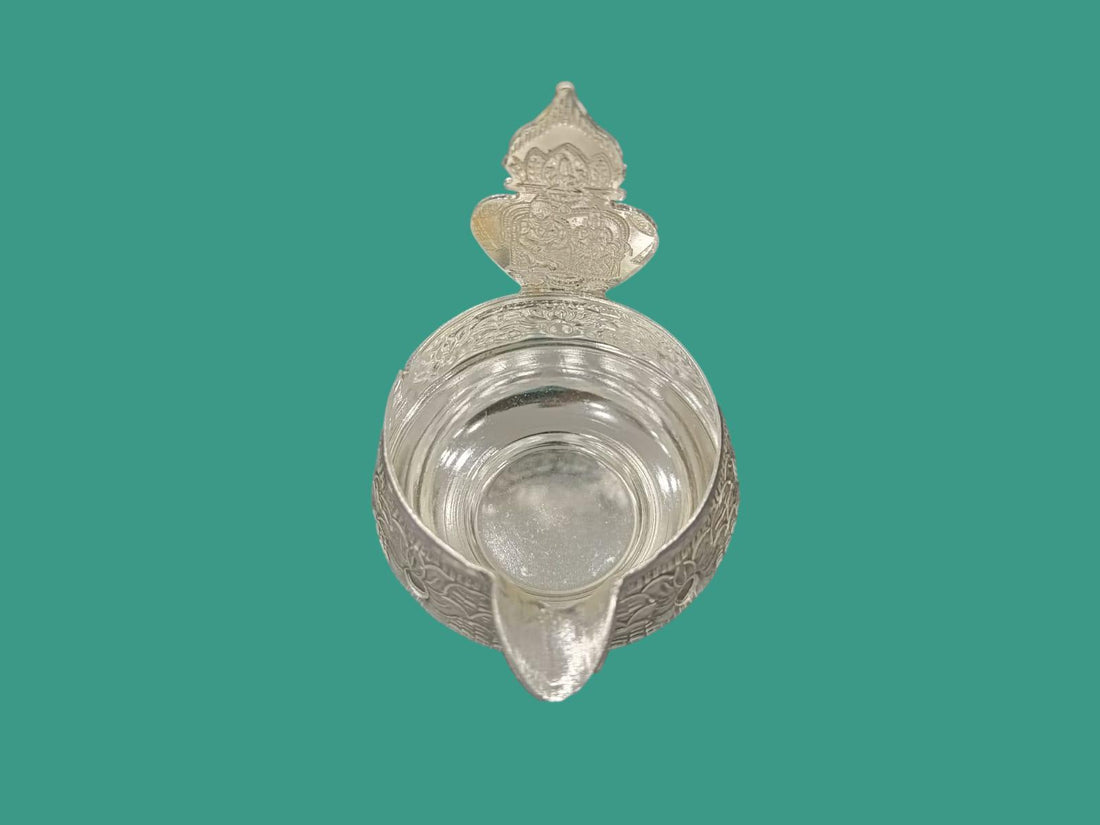 Pure Silver Kubera Lakshmi Deepam - 55gm