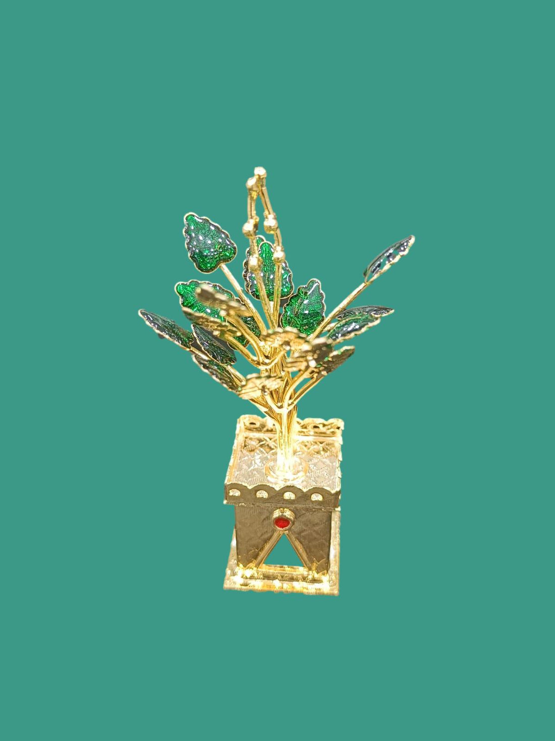 Silver Tulasi Madam 24K Gold Coated