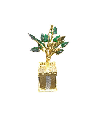 Silver Tulasi Madam 24K Gold Coated