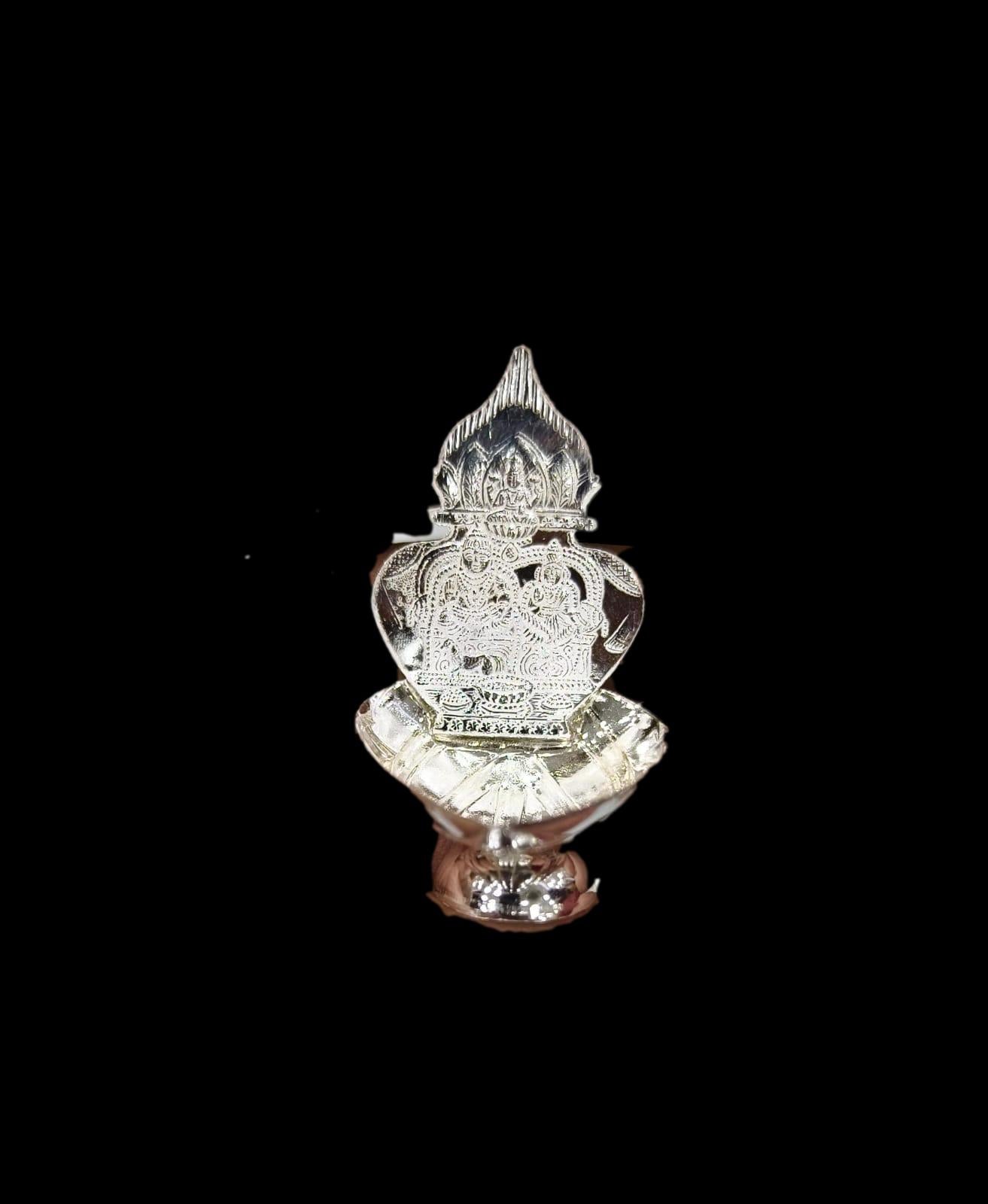 Silver Kubera Lakshmi Lamp