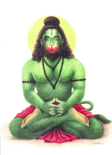 Hanuman Antiqe Photo Frame