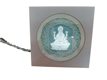 Silver LED Lakshmi Photo Frame