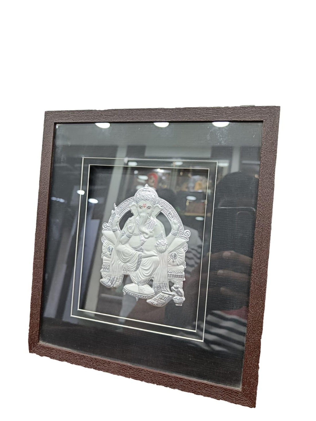 Silver LED  Ganesh  Photo Frame