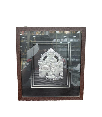 Silver LED  Ganesh  Photo Frame