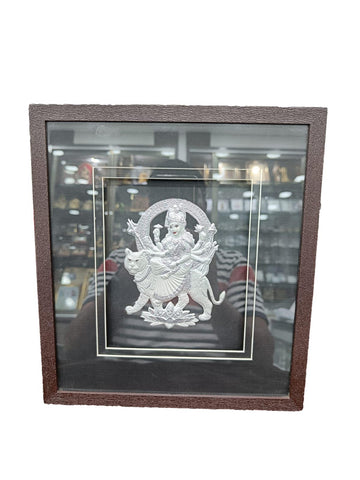 Silver LED  Sri Durga  Photo Frame