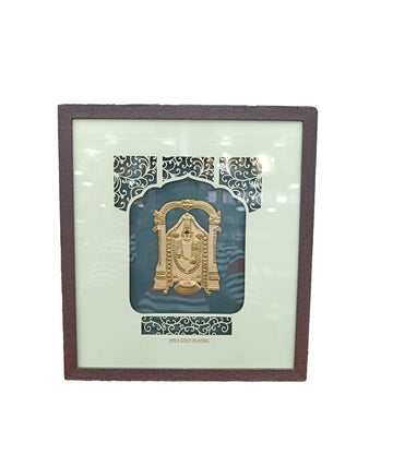 999 Gold Plating Tirupathi Balaji  Photo Frame