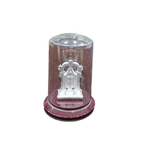 999 Silver Balaji Idol With Glass Cover