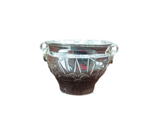 Pure Silver Thenkalai Namam Vattil With Handle