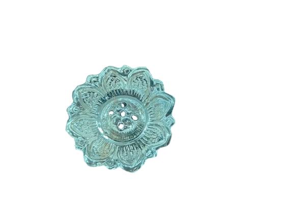 Silver Flower Design Agarbathi Stand
