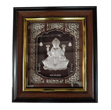 999 Silver Lakshmi Photo Frame