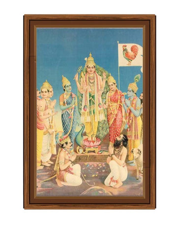 Valli Deivanai Murugan Antiqe Photo Frame