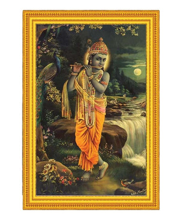 Lord Krishna Antiqe Photo Frame