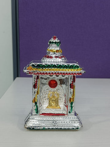 Small Home Temple With Tirupathi Balaji / Mandir / Mantapam For Decor / Car Dashboard / Bulk Gifting / 5 inches