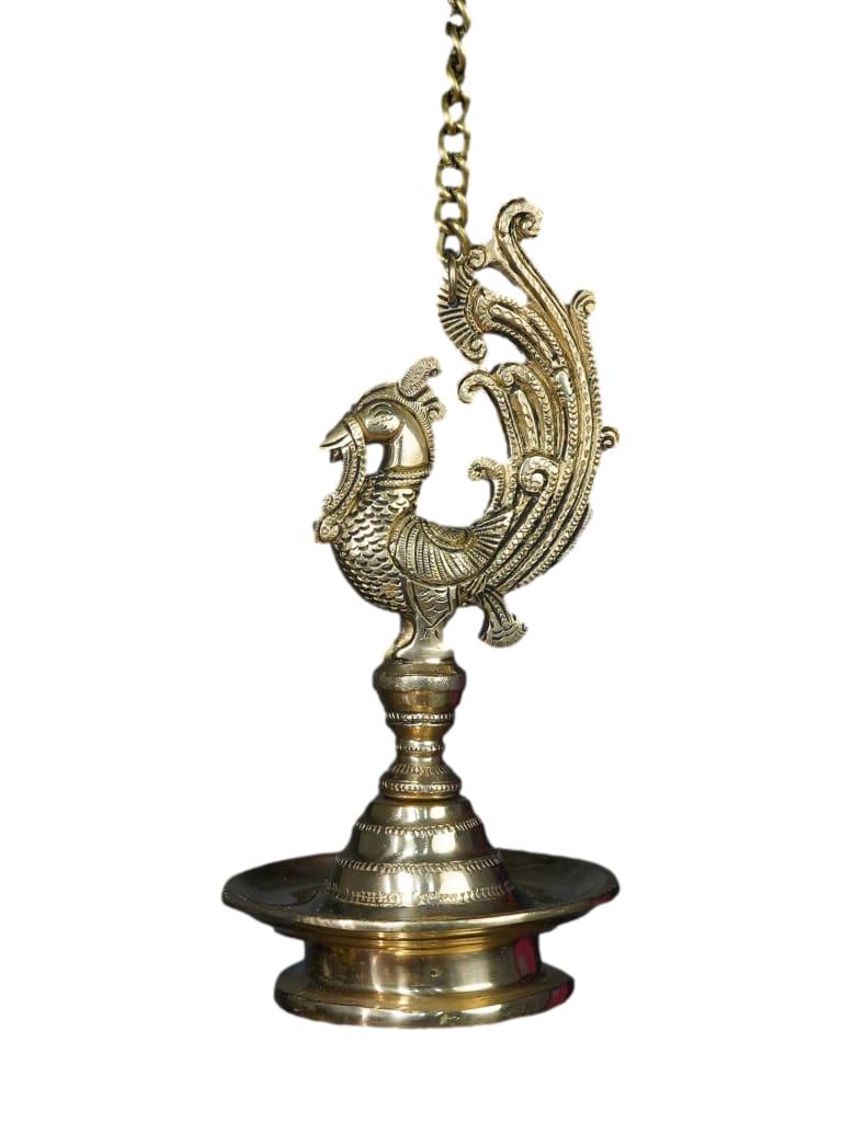 Brass Annapakshi Hanging Diya