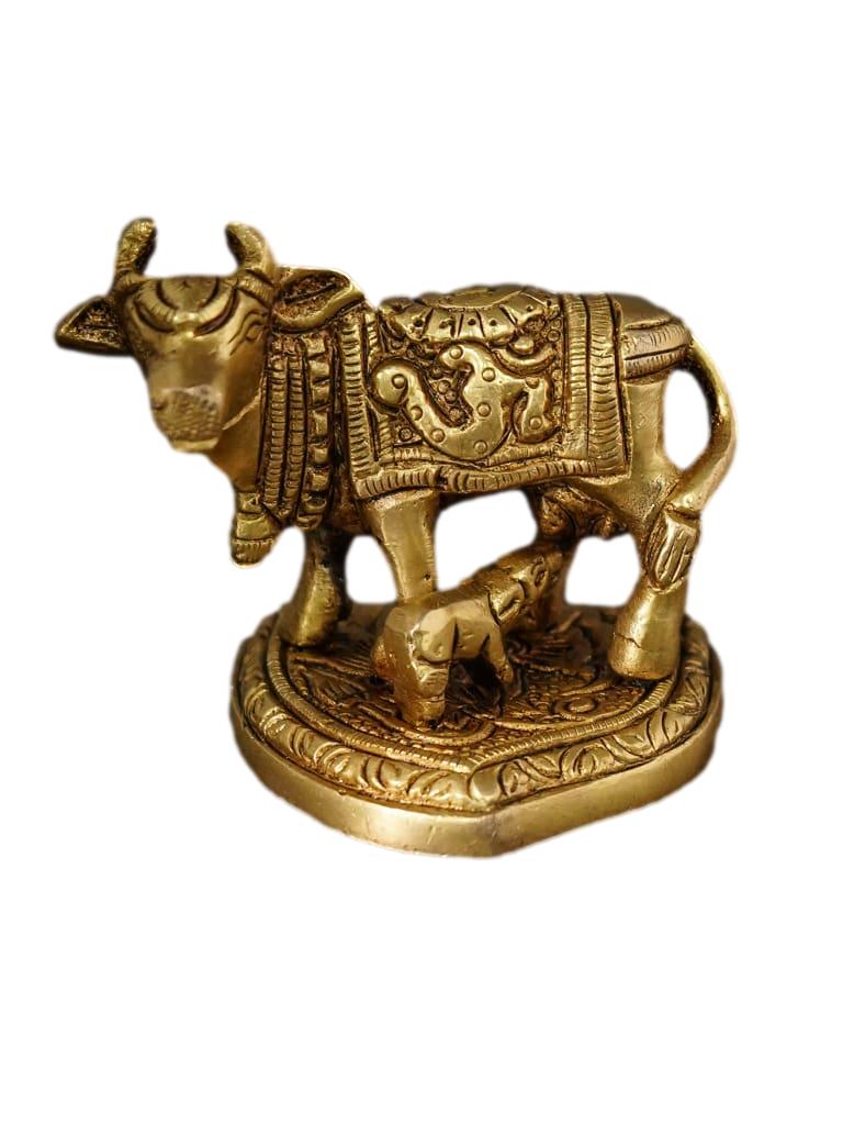 Brass Idol Cow And Calf