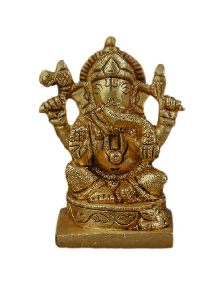Brass Ganesha Idol