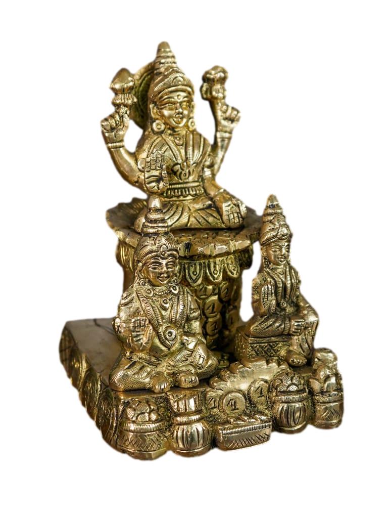 Brass Kubera Lakshmi Idol