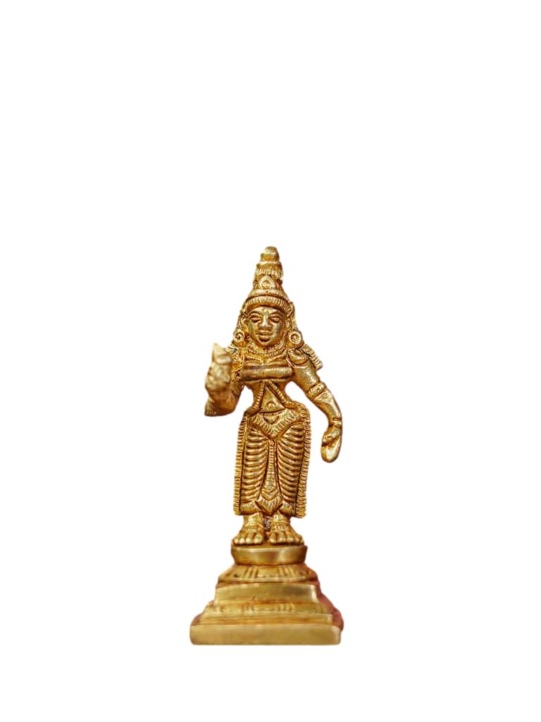 Brass Murugan Valli Deivanai Idols - Set of 3