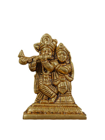 Brass Radha Krishna Idol