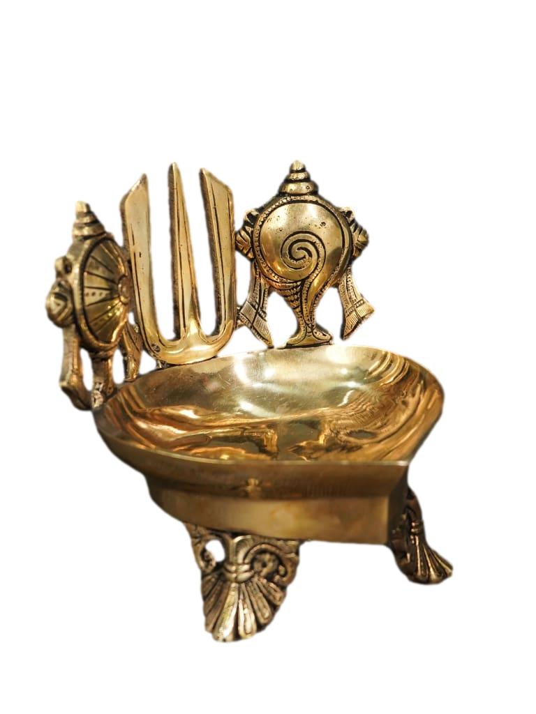 Brass Shank-Chakra-Nama Diya