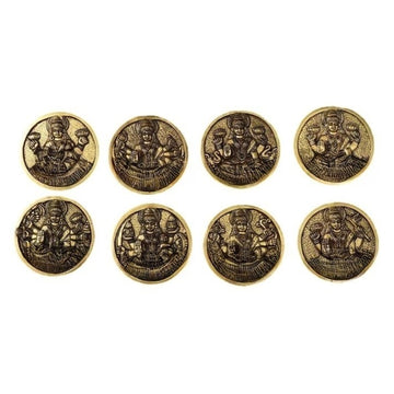 Brass Superfine Ashtalakshmi Round Wall Hangings