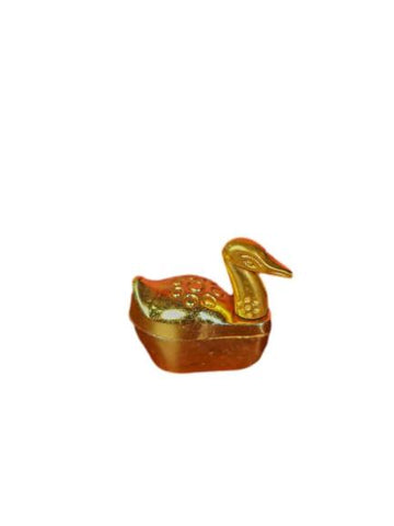 Gold Coated Duck Kumkum Holder