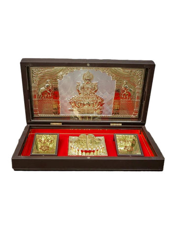 Sri Mahalakshmi Pooja Gift Box Gold Plated