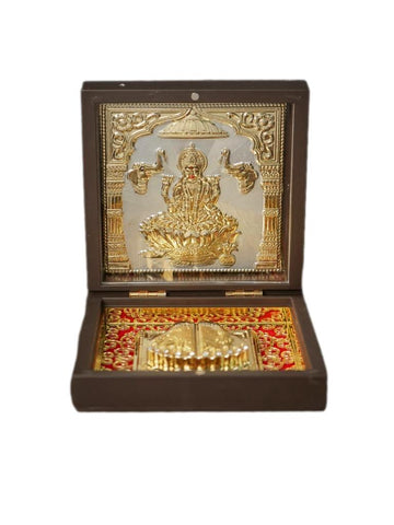 Sri Lakshmi Pooja Box Gold Plated