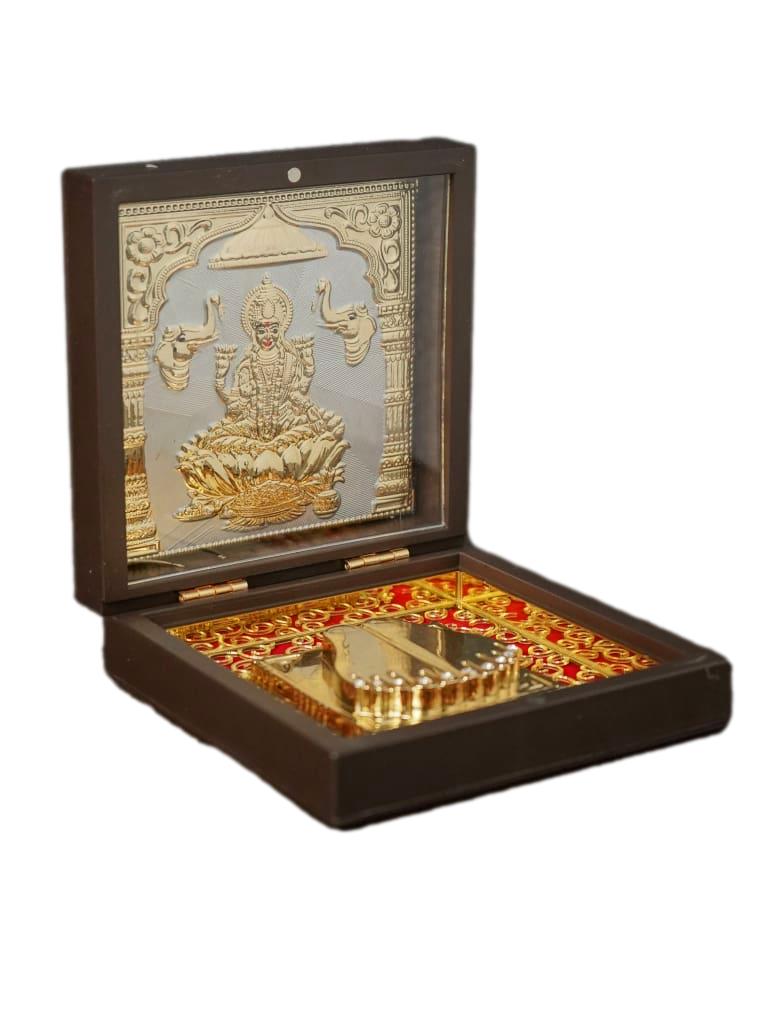 Sri Lakshmi Pooja Box Gold Plated