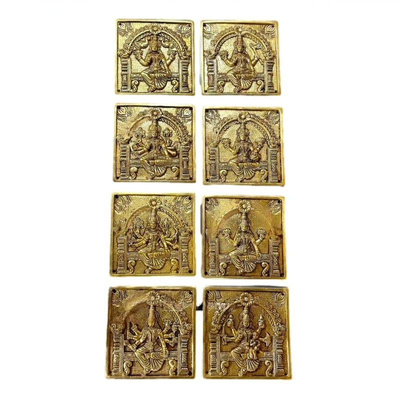 Brass Ashtalakshmi Plate Door Pannel set