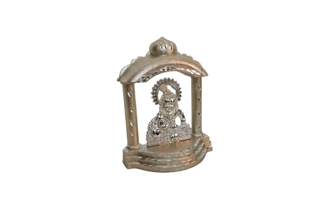 Sri Laddu Krishna Darbar Silver Coated
