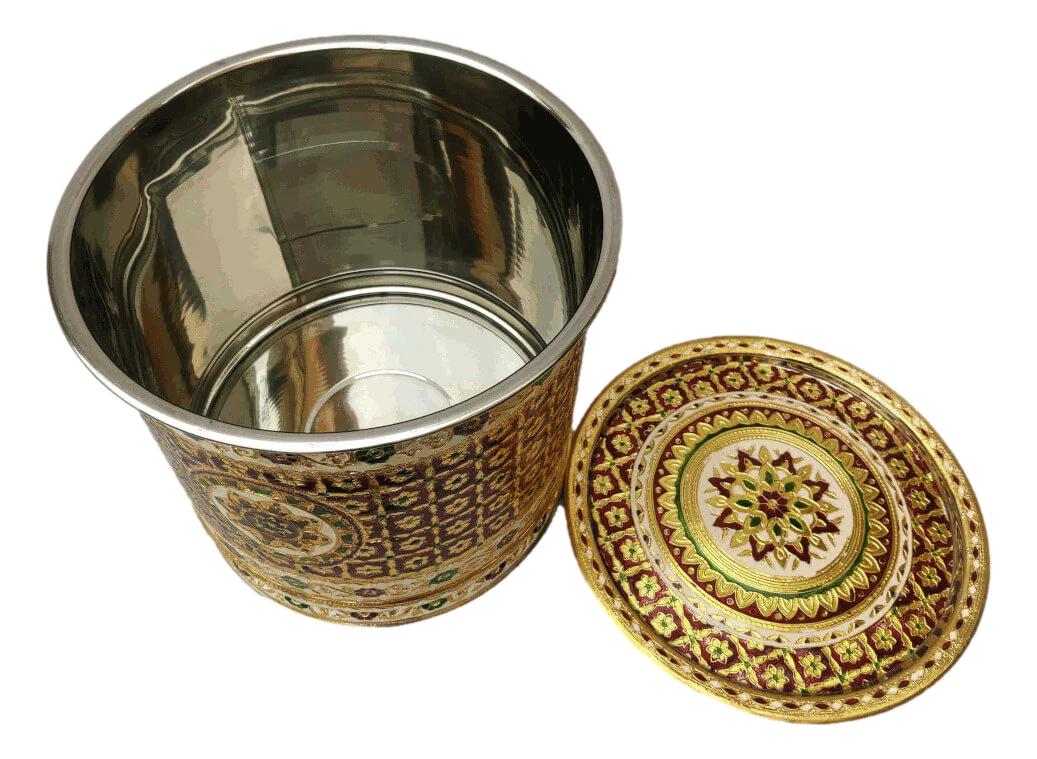 Meenakari Steel Tanki Drum