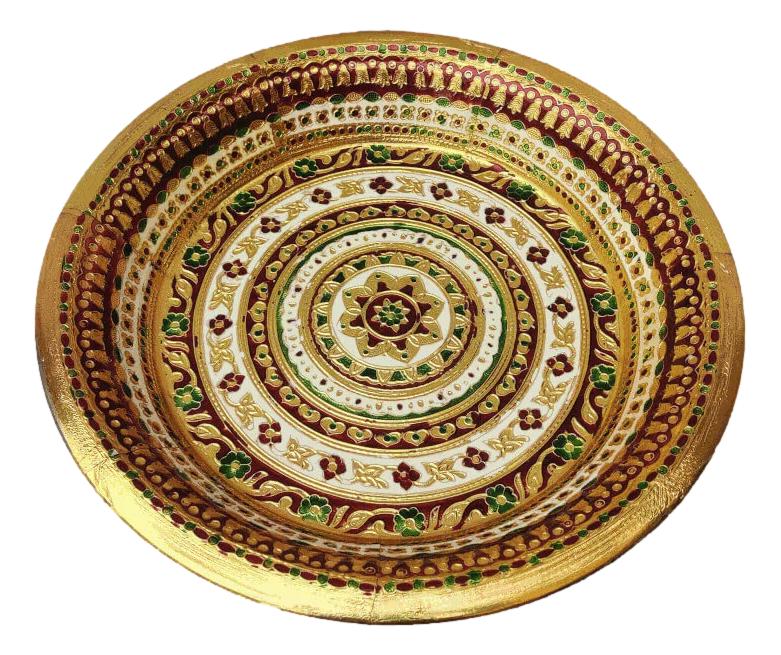 Meenakari Steel Tambulam Plate