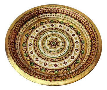 Meenakari Steel Tambulam Plate
