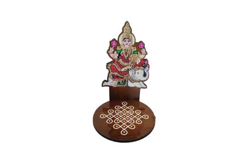 MDF Printed Gajalakshmi Diya Stand