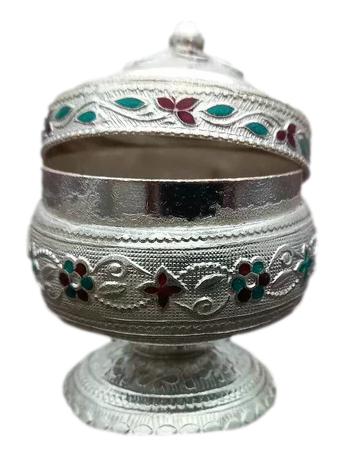 German Silver Kumkum Box